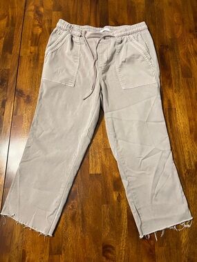 Maurices Women's Drawstring Capri Pants | Light Khaki